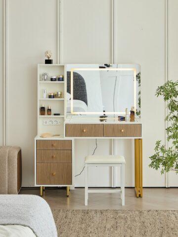 קומודה ומראה דגם ענבר