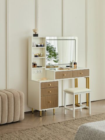 קומודה ומראה דגם ענבר