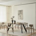 שולחן דגם ברנע בגוון אלון כהה