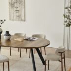 שולחן דגם ברנע בגוון אלון כהה