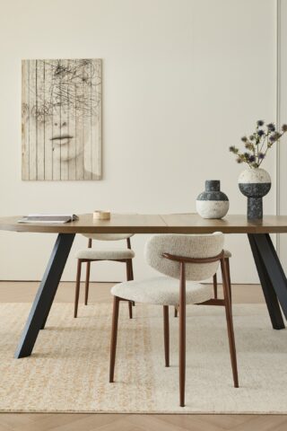 שולחן דגם ברנע בגוון אלון כהה