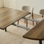 שולחן דגם ברנע בגוון אלון כהה