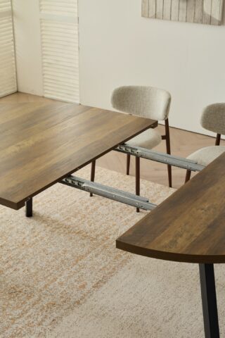 שולחן דגם ברנע בגוון אלון כהה