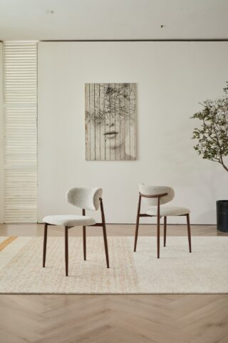 כיסא דגם לירון בגוון שמנת