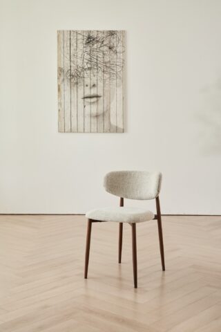 כיסא דגם לירון בגוון שמנת