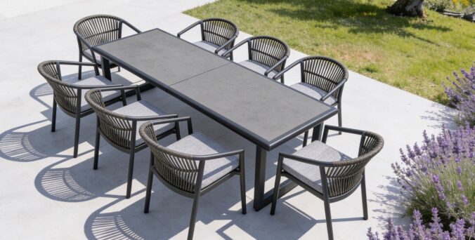 שולחן חוץ דגם גרפיט