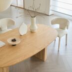 שולחן דגם דקל בגוון אלון