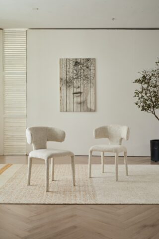 כיסא דגם לורן שמנת