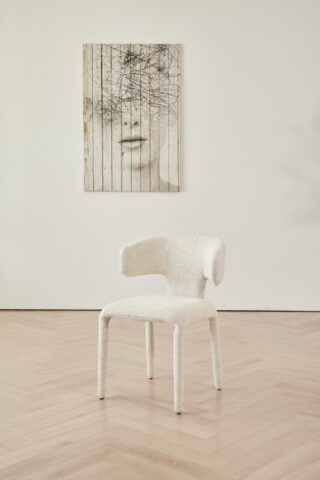 כיסא דגם לורן שמנת