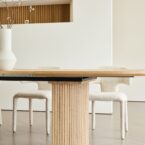 שולחן דגם דקל בגוון אלון