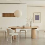 שולחן דגם דקל בגוון אלון