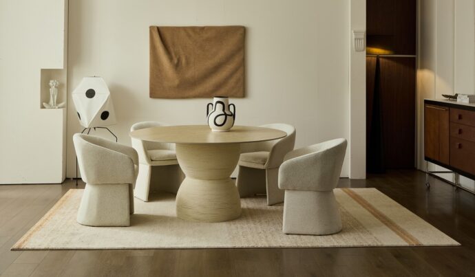 שולחן דגם נוגה בגוון אבן