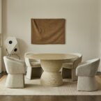 שולחן דגם נוגה בגוון אבן