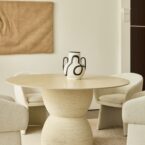 שולחן דגם נוגה בגוון אבן