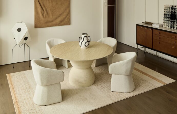 שולחן דגם נוגה בגוון אבן