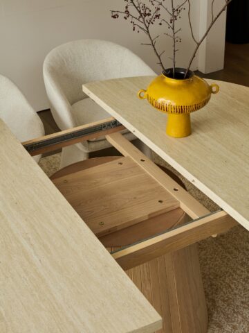 שולחן דגם סתיו בגוון אבן