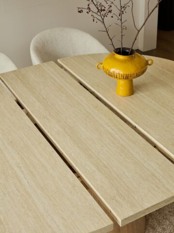 שולחן דגם סתיו בגוון אבן