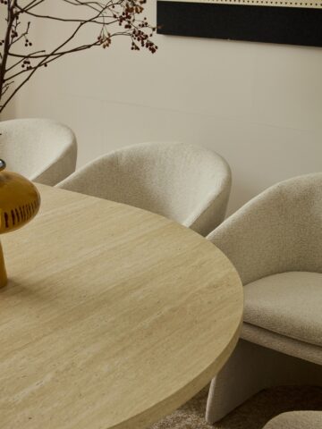 שולחן דגם סתיו בגוון אבן