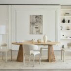 שולחן דגם קדם בגוון אלון בהיר