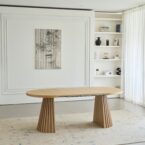 שולחן דגם קדם בגוון אלון בהיר