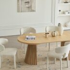 שולחן דגם קדם בגוון אלון בהיר