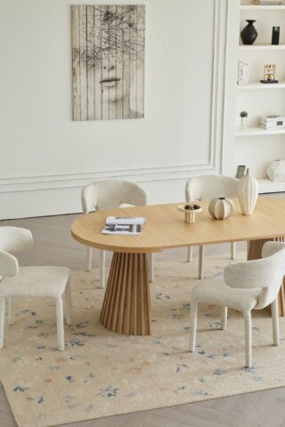 שולחן דגם קדם בגוון אלון בהיר