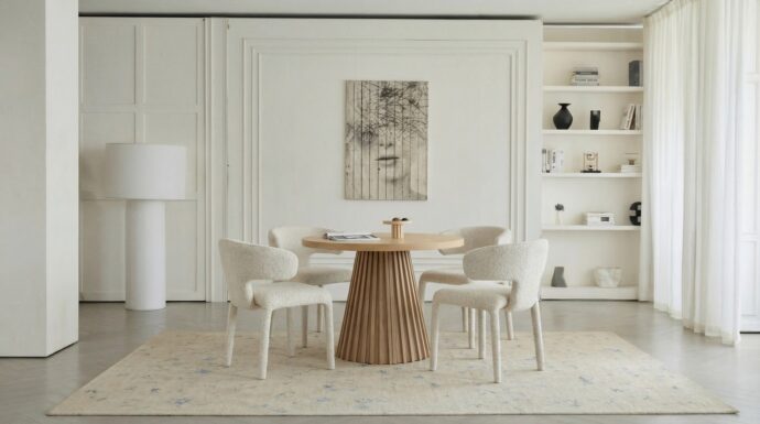 שולחן דגם קדם בגוון אלון בהיר