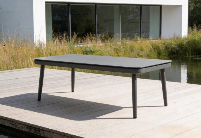 פינת חוץ דגם כרתים בגוון אפור