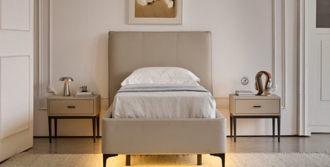 מיטה יחיד דגם נהוראי - סהרה + ארגז מצעים ומזרן מתנה