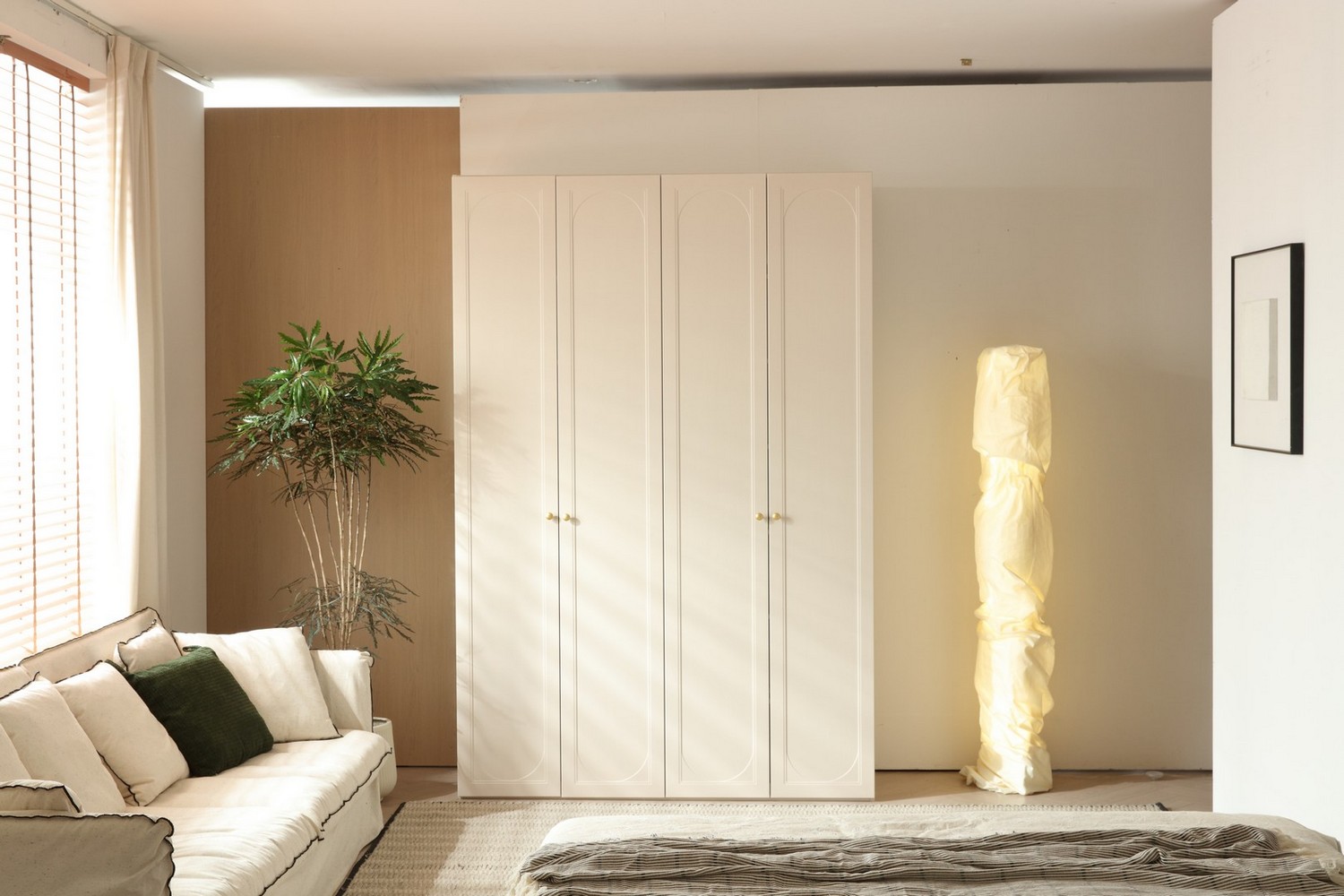 ארון דגם קאי 4 דלתות בגוון סהרה