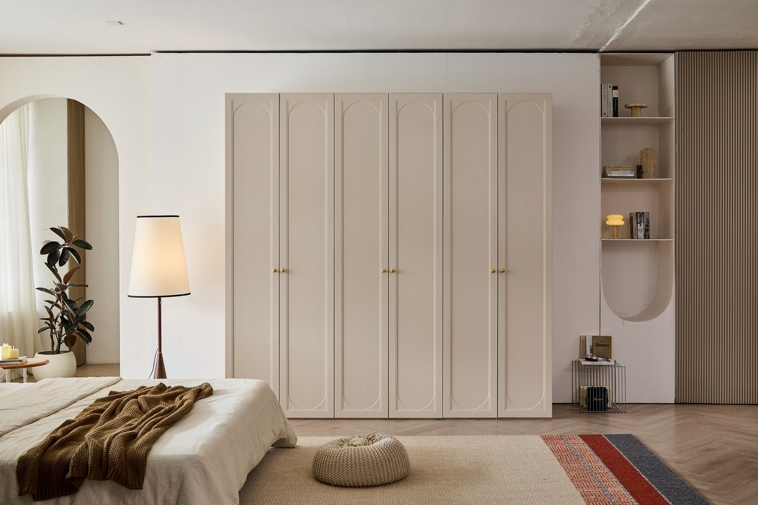 ארון דגם קאי 6 דלתות בגוון סהרה