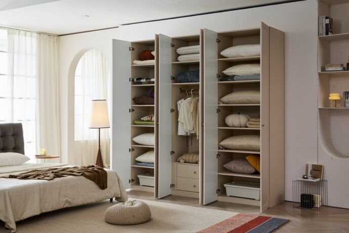 ארון דגם קאי 6 דלתות בגוון סהרה