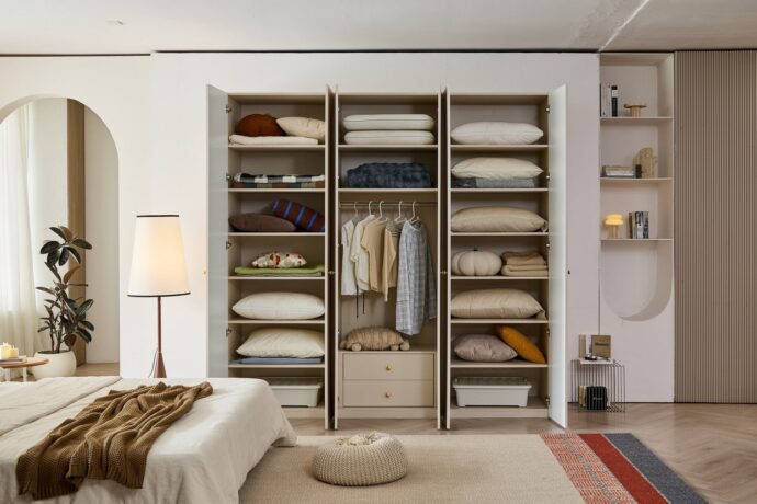 ארון דגם קאי 6 דלתות בגוון סהרה