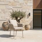 כיסא חוץ דגם 'טורונטו' בגוון אפור