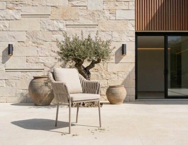 כיסא חוץ דגם 'טורונטו' בגוון אפור