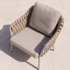 כיסא חוץ דגם 'טורונטו' בגוון אפור