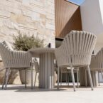 כיסא חוץ דגם 'טורונטו' בגוון אפור