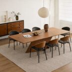 שולחן דגם 'כפיר' בגוון אגוז