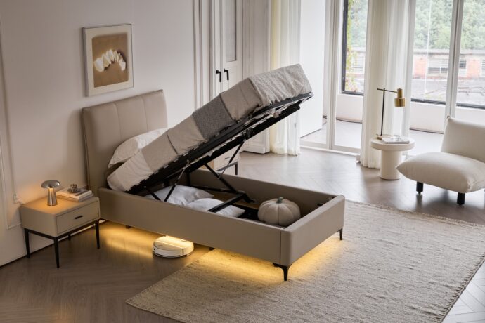 מיטה יחיד דגם נהוראי - סהרה + ארגז מצעים ומזרן מתנה