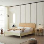 מיטה דגם נטע בגוון שמנת + מזרן מתנה