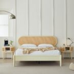 מיטה דגם נטע בגוון שמנת + מזרן מתנה