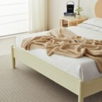 מיטה דגם נטע בגוון שמנת + מזרן מתנה