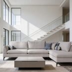 סלון דגם במבו 300/200 ס״מ בגוון שמנת