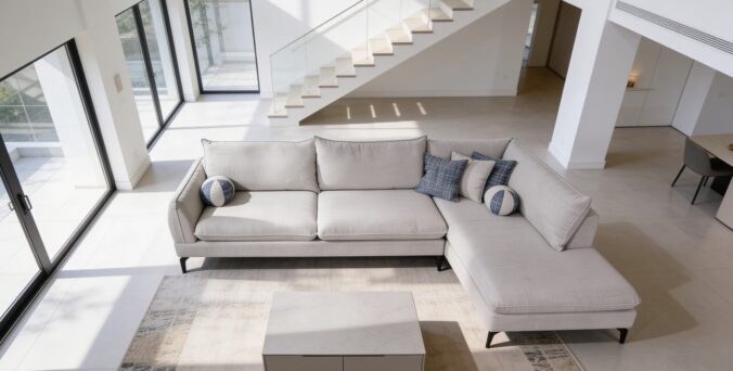 סלון דגם במבו 300/200 ס״מ בגוון שמנת