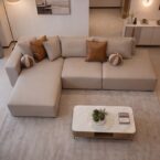 סלון דגם ראם 300/200 ס״מ בגוון סהרה