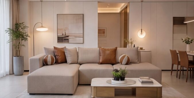 סלון דגם ראם 300/200 ס״מ בגוון סהרה