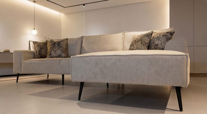 סלון דגם רויאל 300/200 ס״מ בגוון שמנת