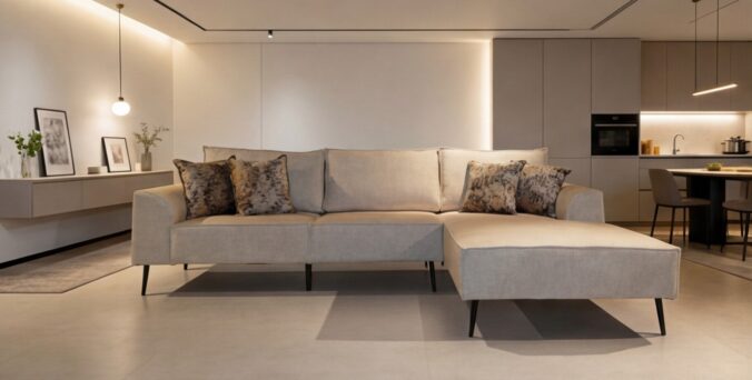 סלון דגם רויאל 300/200 ס״מ בגוון שמנת