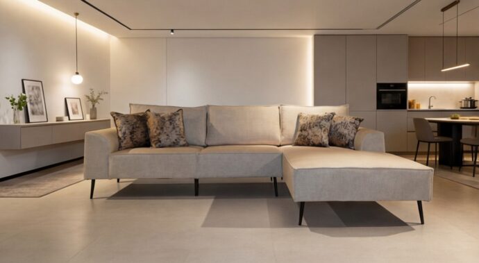 סלון דגם רויאל 300/200 ס״מ בגוון שמנת