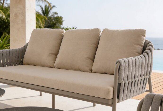 פינת ישיבה דגם לאונרדו בגוון אבן